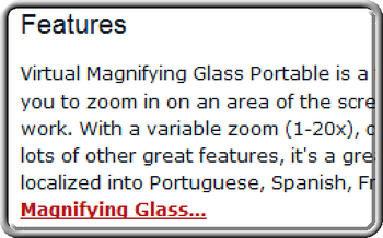 Virtual Magnifying Glass Portable screenshot