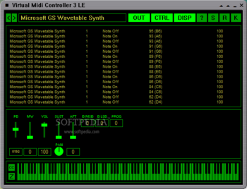 Virtual Midi Controller LE screenshot