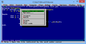 Virtual Pascal screenshot