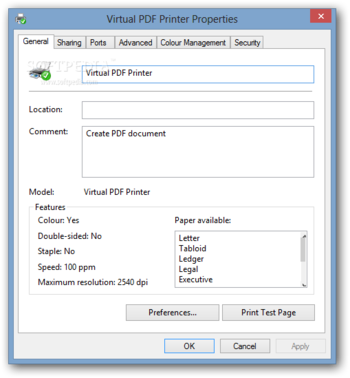 Virtual PDF Printer screenshot 3