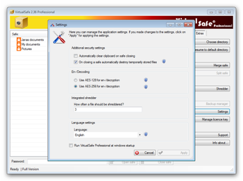 Virtual Safe Professional screenshot 3