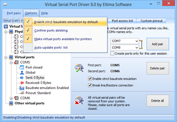 Virtual Serial Port Driver screenshot 4