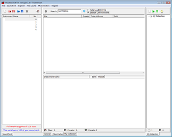 Virtual SoundFont Manager screenshot 2