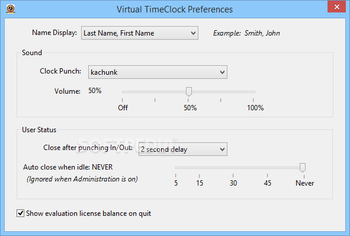 Virtual TimeClock Basic screenshot 14
