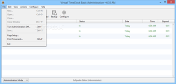 Virtual TimeClock Basic screenshot 3
