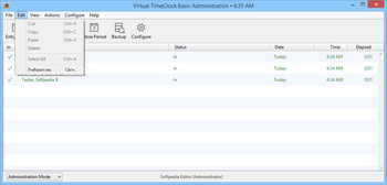 Virtual TimeClock Basic screenshot 4