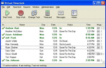 Virtual TimeClock screenshot