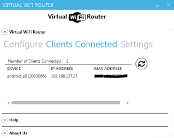 Virtual WiFi Router screenshot 2
