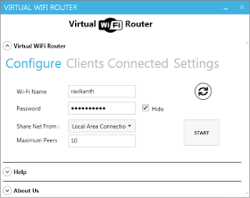 Virtual WiFi Router screenshot 4