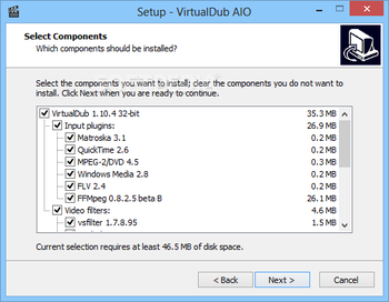 VirtualDub AIO (Unofficial Installer) screenshot