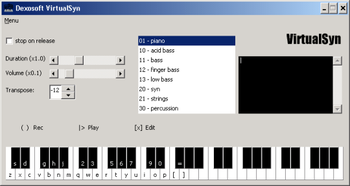 VirtualSyn screenshot