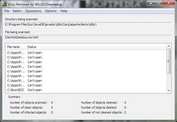 Virus Remover for Win32/Downadup screenshot