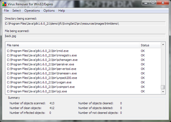 Virus Remover for Win32/Expiro screenshot