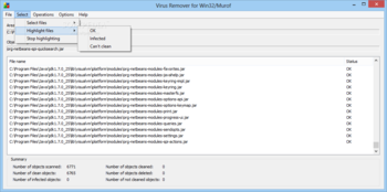 Virus Remover for Win32/Murof screenshot 2