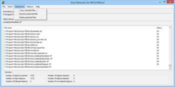 Virus Remover for Win32/Murof screenshot 3