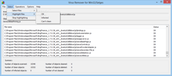 Virus Remover for Win32/Selges screenshot 2