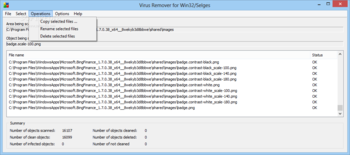 Virus Remover for Win32/Selges screenshot 3