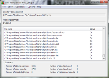 Virus Remover for Win32/Slugin screenshot