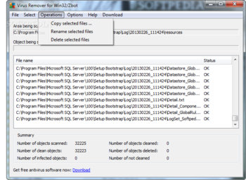 Virus Remover for Win32/Zbot screenshot 3