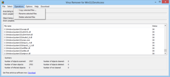 Virus Remover for Win32/ZeroAccess screenshot 3