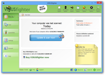 VIRUSfighter screenshot