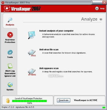 VirusKeeper 2009 Pro screenshot 2