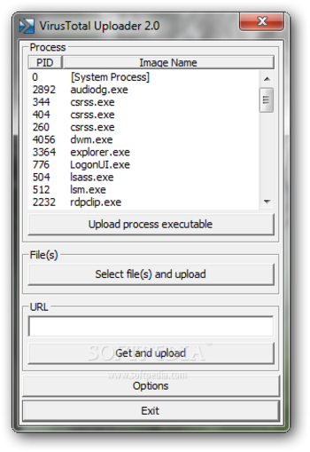 VirusTotal Uploader Portable screenshot