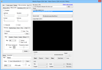 VisioForge Media Player SDK .NET screenshot 4