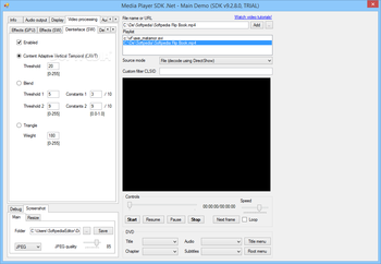 VisioForge Media Player SDK .NET screenshot 5