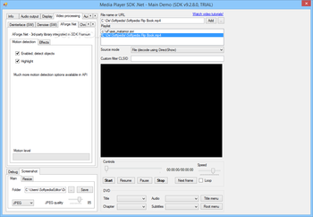 VisioForge Media Player SDK .NET screenshot 6