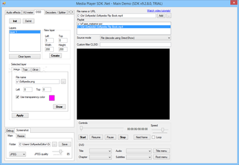 VisioForge Media Player SDK .NET screenshot 8