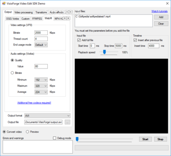 VisioForge Video Edit SDK (ActiveX Version) screenshot 11