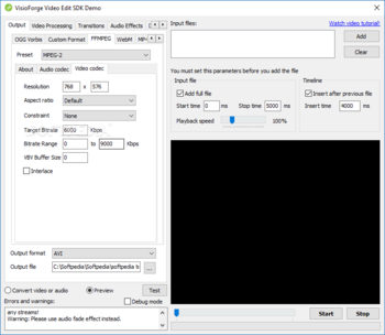 VisioForge Video Edit SDK (Delphi Version) screenshot 10