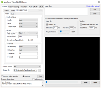 VisioForge Video Edit SDK (Delphi Version) screenshot 12