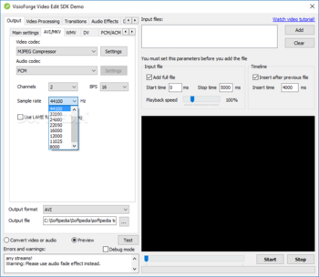 VisioForge Video Edit SDK (Delphi Version) screenshot 2