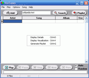 VisiTunes screenshot