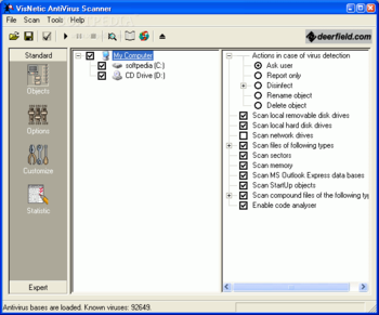 VisNetic AntiVirus for Workstations screenshot