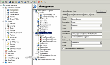 VisNetic MailServer screenshot 2