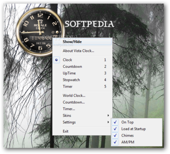 Vista Clock screenshot