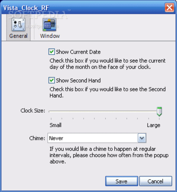 Vista Clock RF screenshot 2