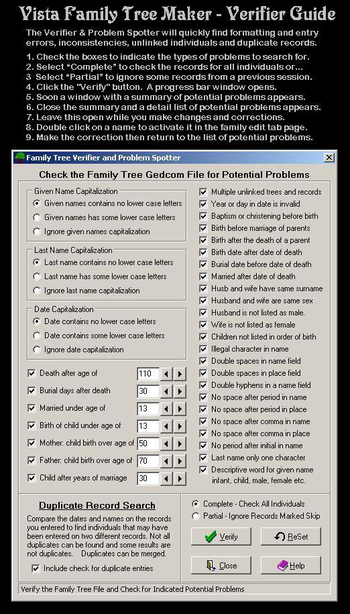 Vista Family Tree Maker screenshot 14