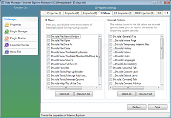 Vista Manager screenshot 62