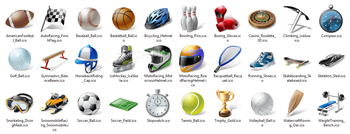 Vista Style Sport Icon Set screenshot