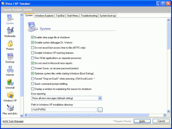 Vista XP Tweaker screenshot 3