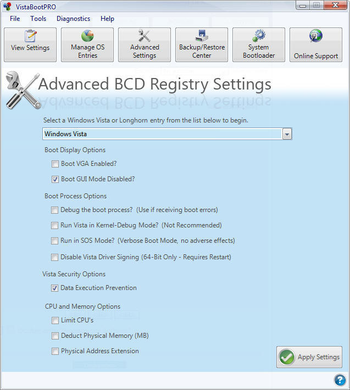 VistaBootPro screenshot