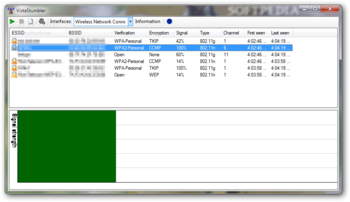 VistaStumbler screenshot