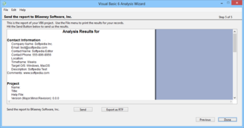 Visual Basic 6 Analysis Wizard screenshot 4