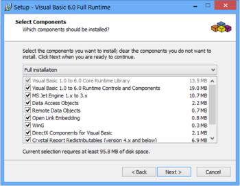 Visual Basic 6.0 Runtime Plus screenshot