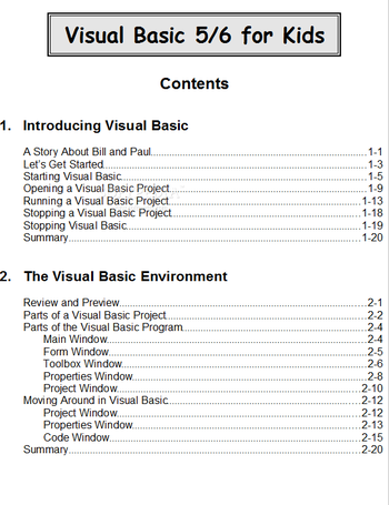 Visual Basic for Kids screenshot