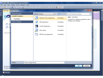 Visual Basic screenshot